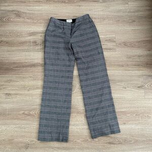 Women’s gray plaid slacks